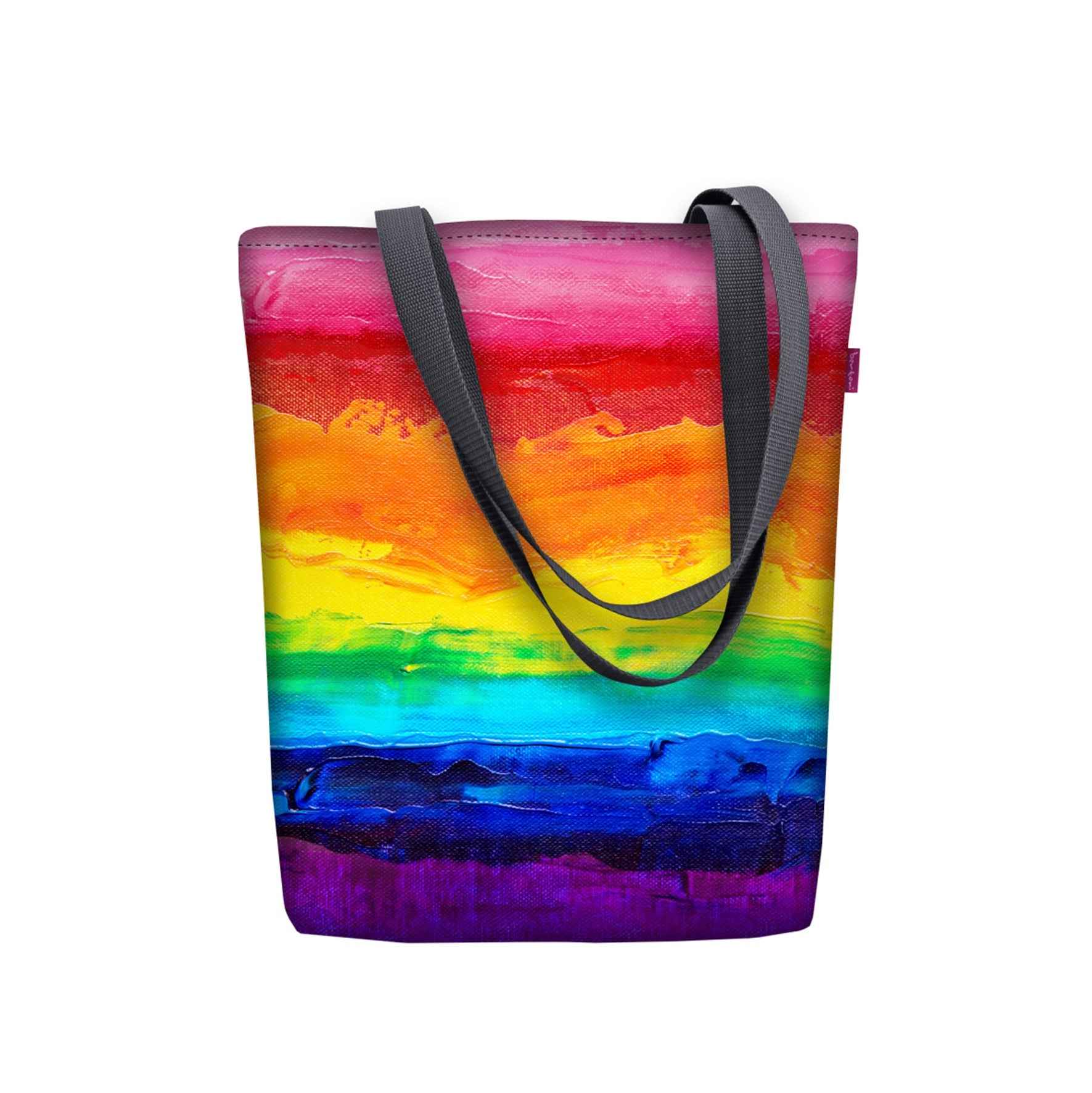 Colorfull Shoulder Bag In Canvas Sunny Line Bertoni