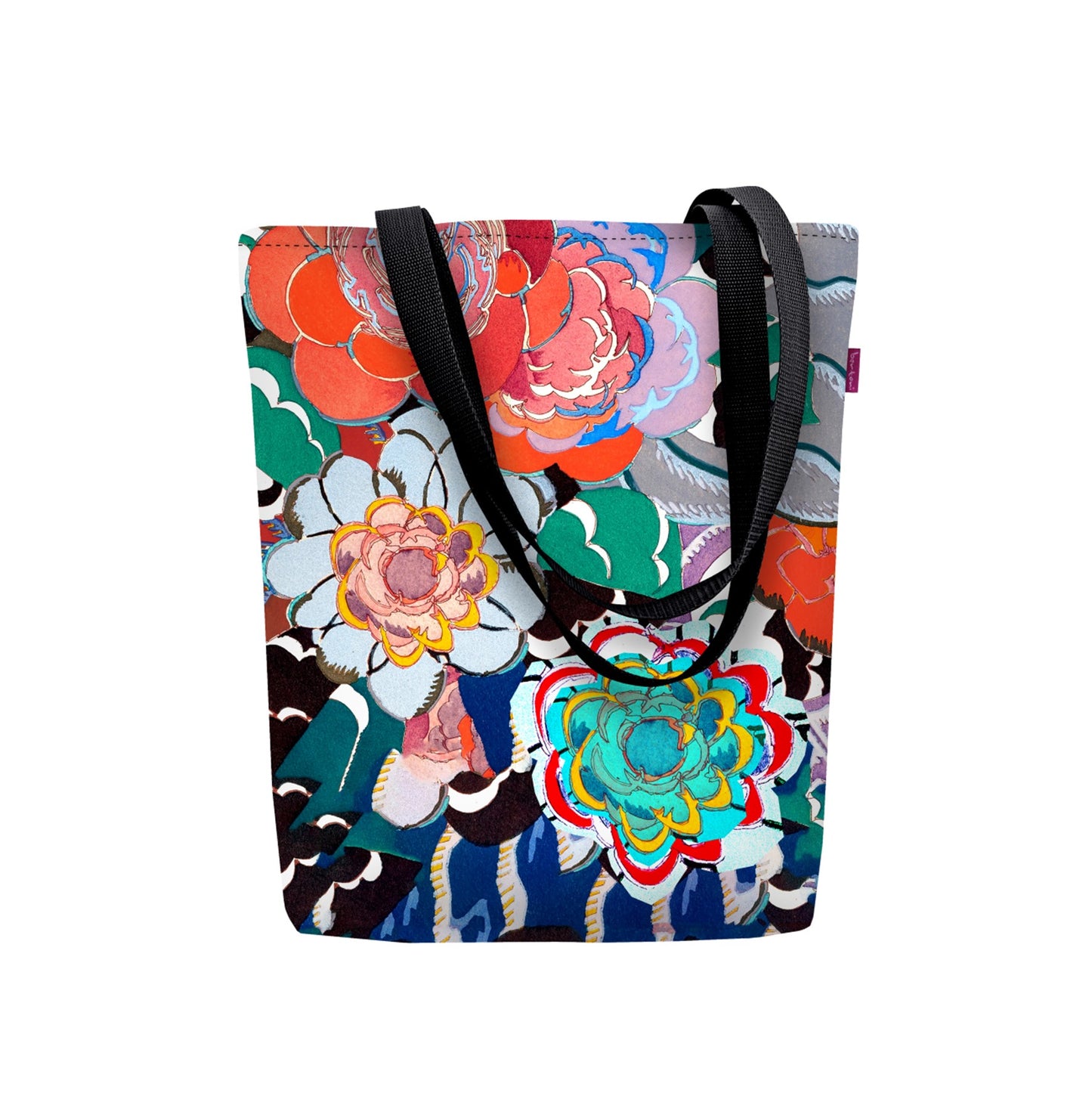 Canvas Cordura Olkalaukku/Ostoskassi - Campari Kukat - Sunny Line Bertoni