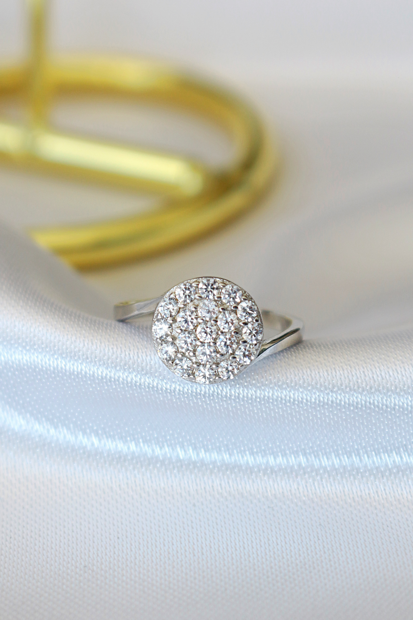 925 Silver Statement Ring med Cubic Zirconia stenar - Divine Dulcet