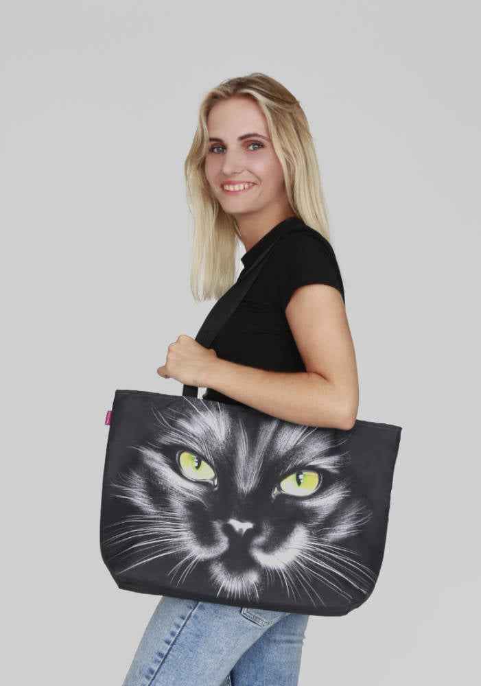Nero Shoulder Bag In Canvas Holiday Line Bertoni
