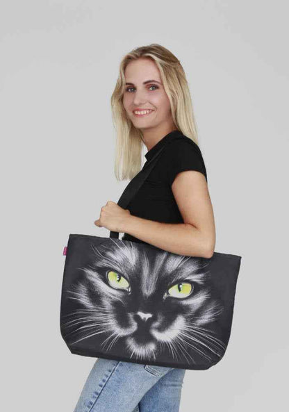 Nero Shoulder Bag In Canvas Holiday Line Bertoni
