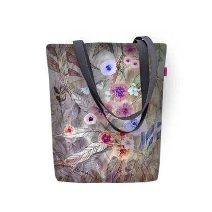 Primavera Shoulder Bag In Canvas Sunny Line Bertoni