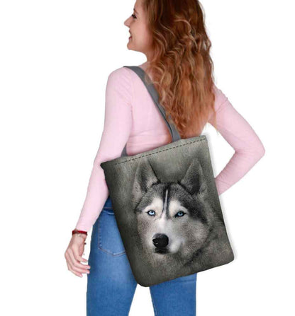 Husky Shoulder Bag In Canvas Sunny Line Bertoni