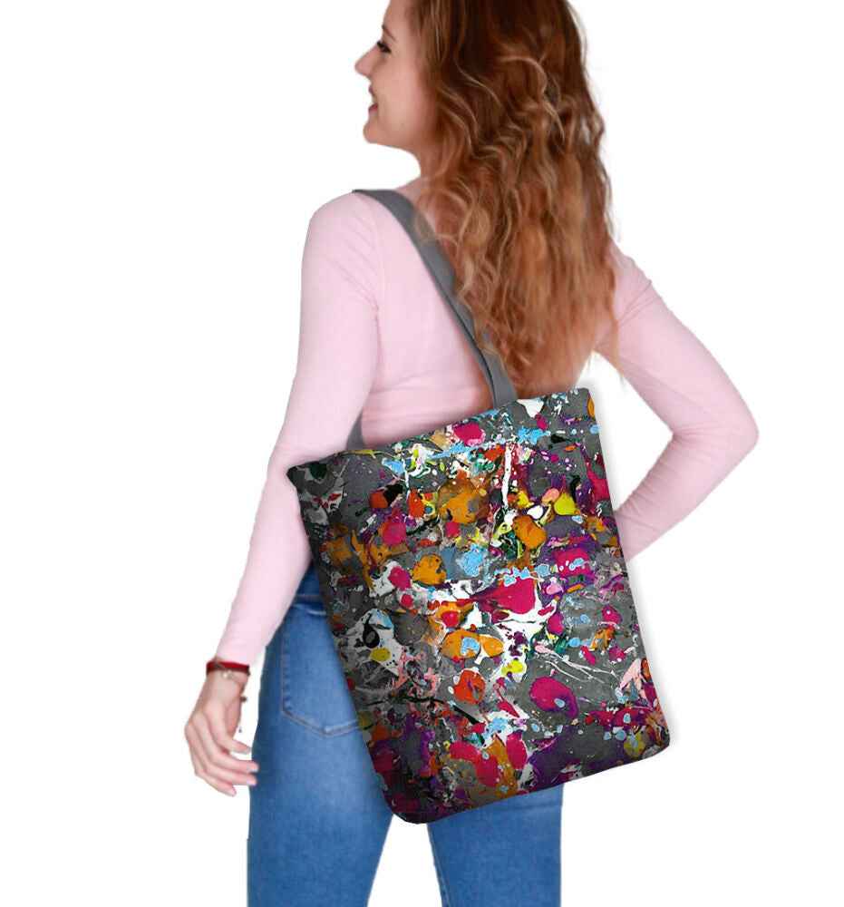 Splash Shoulder Bag In Canvas Sunny Line Bertoni