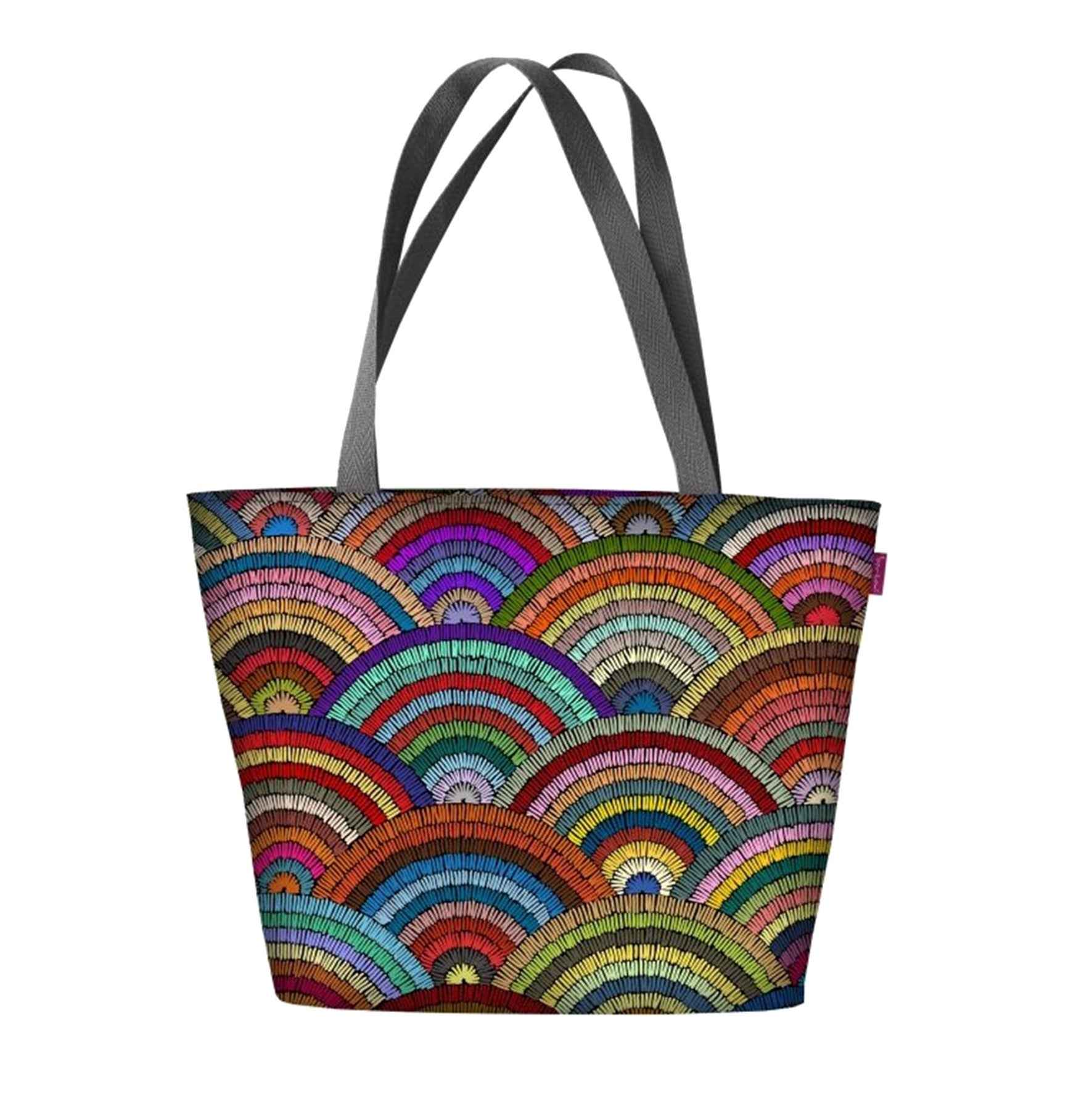 Rumba Shoulder Bag In Canvas Holiday Line Bertoni