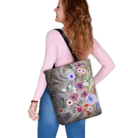 Primavera Shoulder Bag In Canvas Sunny Line Bertoni