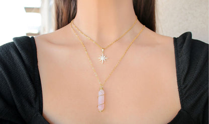 Polaris Star Necklace Plated with 24K Gold - Divine Dulcet
