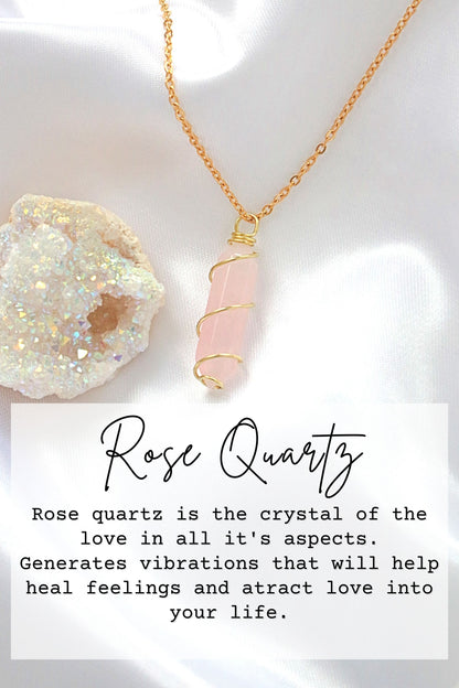 18-Karaatin Kullattu Parantava Kristallikaulakoru Luonnonkivestä - Divine Dulcet