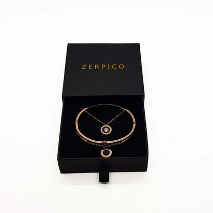 Rannekoru ja Kaulakoru Jericho 14-K Rosé Gold - Zerpico